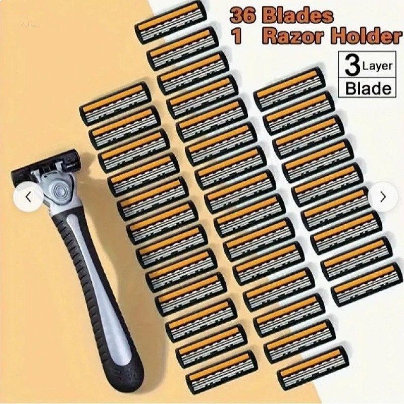 Men'S Grooming Gift Set - Premium 3 Layer Manual Razor For