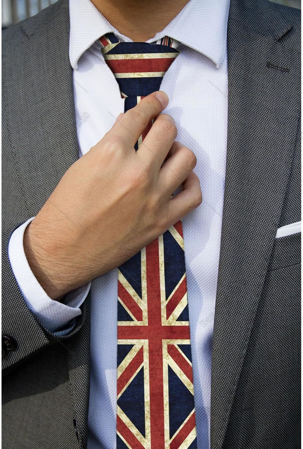 UK Flag Men's Tie Necktie Form - огляд і ціна Men'S Grooming Uk